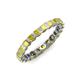 4 - Clarissa 3.00 mm Princess Cut Yellow Sapphire Eternity Band 
