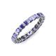 4 - Clarissa 3.00 mm Princess Cut Tanzanite Eternity Band 