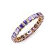4 - Clarissa 3.00 mm Princess Cut Tanzanite Eternity Band 