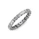 4 - Clarissa 3.00 mm Princess Cut Diamond Eternity Band 