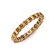 4 - Clarissa 3.00 mm Princess Cut Citrine Eternity Band 