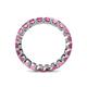 5 - Clarissa 3.00 mm Princess Cut Pink Sapphire Eternity Band 