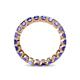 5 - Clarissa 3.00 mm Princess Cut Tanzanite Eternity Band 