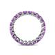 5 - Clarissa 3.00 mm Princess Cut Amethyst Eternity Band 