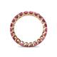 5 - Clarissa 3.00 mm Princess Cut Rhodolite Garnet Eternity Band 