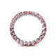 5 - Clarissa 3.00 mm Princess Cut Pink Tourmaline Eternity Band 