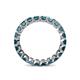 5 - Clarissa 3.00 mm Princess Cut London Blue Topaz Eternity Band 
