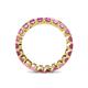5 - Clarissa 3.00 mm Princess Cut Pink Sapphire Eternity Band 