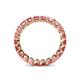 5 - Clarissa 3.00 mm Princess Cut Pink Tourmaline Eternity Band 