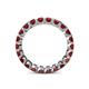 5 - Clarissa 3.00 mm Princess Cut Red Garnet Eternity Band 