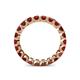 5 - Clarissa 3.00 mm Princess Cut Red Garnet Eternity Band 