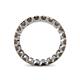 5 - Clarissa 3.00 mm Princess Cut Smoky Quartz Eternity Band 