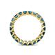 5 - Clarissa 3.00 mm Princess Cut London Blue Topaz Eternity Band 