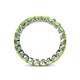 5 - Clarissa 3.00 mm Princess Cut Peridot Eternity Band 