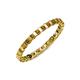 4 - Clarissa 2.50 mm Princess Cut Citrine Eternity Band 