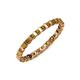 4 - Clarissa 2.50 mm Princess Cut Citrine Eternity Band 
