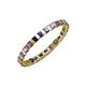 4 - Clarissa 2.50 mm Princess Cut Iolite Eternity Band 