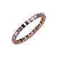 4 - Clarissa 2.50 mm Princess Cut Iolite Eternity Band 