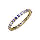 4 - Clarissa 2.50 mm Princess Cut Tanzanite Eternity Band 