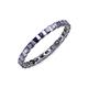 4 - Clarissa 2.50 mm Princess Cut Iolite Eternity Band 
