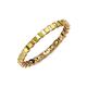 4 - Clarissa 2.50 mm Princess Cut Yellow Sapphire Eternity Band 