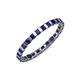 4 - Clarissa 2.50 mm Princess Cut Blue Sapphire Eternity Band 