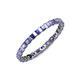4 - Clarissa 2.50 mm Princess Cut Tanzanite Eternity Band 