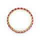 5 - Clarissa 2.50 mm Princess Cut Ruby Eternity Band 