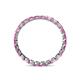 5 - Clarissa 2.50 mm Princess Cut Pink Sapphire Eternity Band 