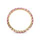 5 - Clarissa 2.50 mm Princess Cut Pink Sapphire Eternity Band 