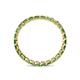 5 - Clarissa 2.50 mm Princess Cut Green Garnet Eternity Band 