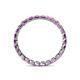 5 - Clarissa 2.50 mm Princess Cut Amethyst Eternity Band 