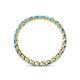 5 - Clarissa 2.50 mm Princess Cut Blue Topaz Eternity Band 