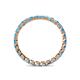 5 - Clarissa 2.50 mm Princess Cut Blue Topaz Eternity Band 