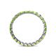 5 - Clarissa 2.50 mm Princess Cut Peridot Eternity Band 