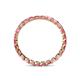 5 - Clarissa 2.50 mm Princess Cut Pink Tourmaline Eternity Band 