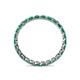 5 - Clarissa 2.50 mm Princess Cut Emerald Eternity Band 