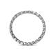 5 - Clarissa 2.50 mm Princess Cut Diamond Eternity Band 
