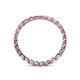 5 - Clarissa 2.50 mm Princess Cut Pink Tourmaline Eternity Band 
