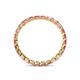5 - Clarissa 2.50 mm Princess Cut Pink Tourmaline Eternity Band 