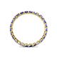 5 - Clarissa 2.50 mm Princess Cut Tanzanite Eternity Band 