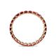 5 - Clarissa 2.50 mm Princess Cut Red Garnet Eternity Band 
