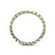 5 - Clarissa 2.50 mm Princess Cut Yellow Sapphire Eternity Band 
