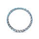 5 - Clarissa 2.50 mm Princess Cut Blue Topaz Eternity Band 