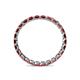 5 - Clarissa 2.50 mm Princess Cut Red Garnet Eternity Band 