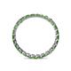 5 - Clarissa 2.50 mm Princess Cut Green Garnet Eternity Band 