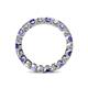 4 - Clarissa 3.00 mm Princess Cut Tanzanite and Diamond Eternity Band 