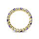 4 - Clarissa 3.00 mm Princess Cut Tanzanite and Diamond Eternity Band 
