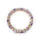 4 - Clarissa 3.00 mm Princess Cut Tanzanite and Diamond Eternity Band 
