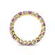4 - Clarissa 3.00 mm Princess Cut Amethyst and Diamond Eternity Band 